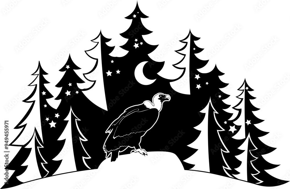Fototapeta premium Forest Vulture