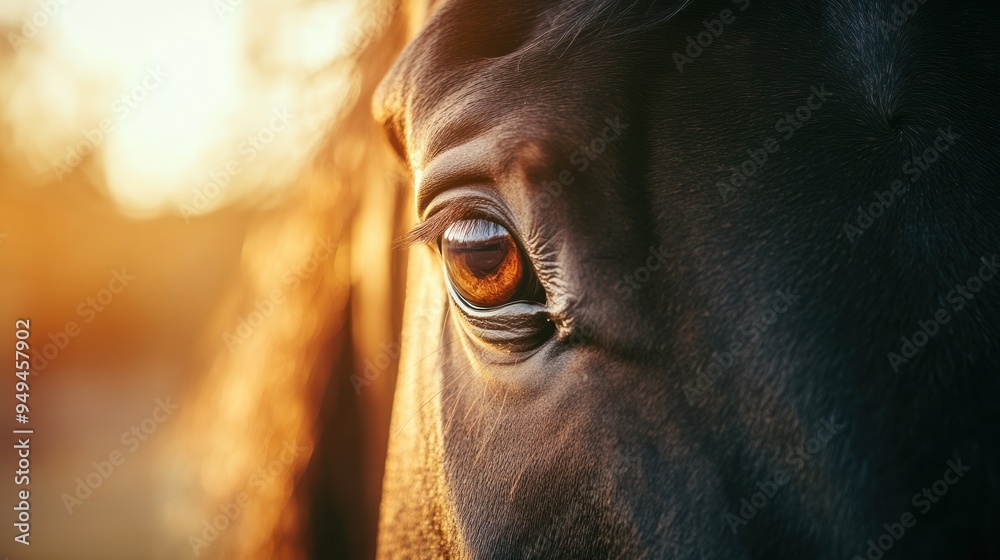 a majestic horse's eye and nose, a majestic horse's eye and nose,