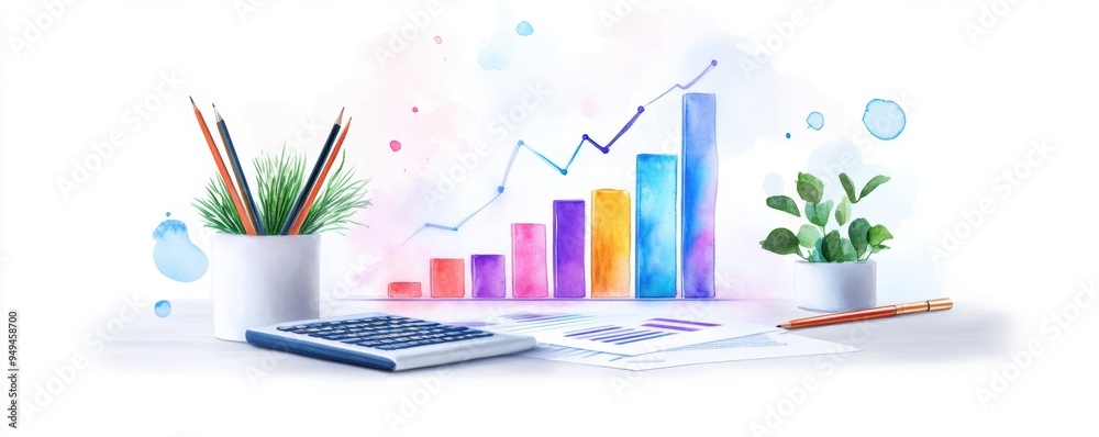 This financial report presents an end-of-year analysis, combining detailed financial metrics with a visually appealing design. This financial report presents an end-of-year analysis, combining detailed financial metrics with a visually appealing design.