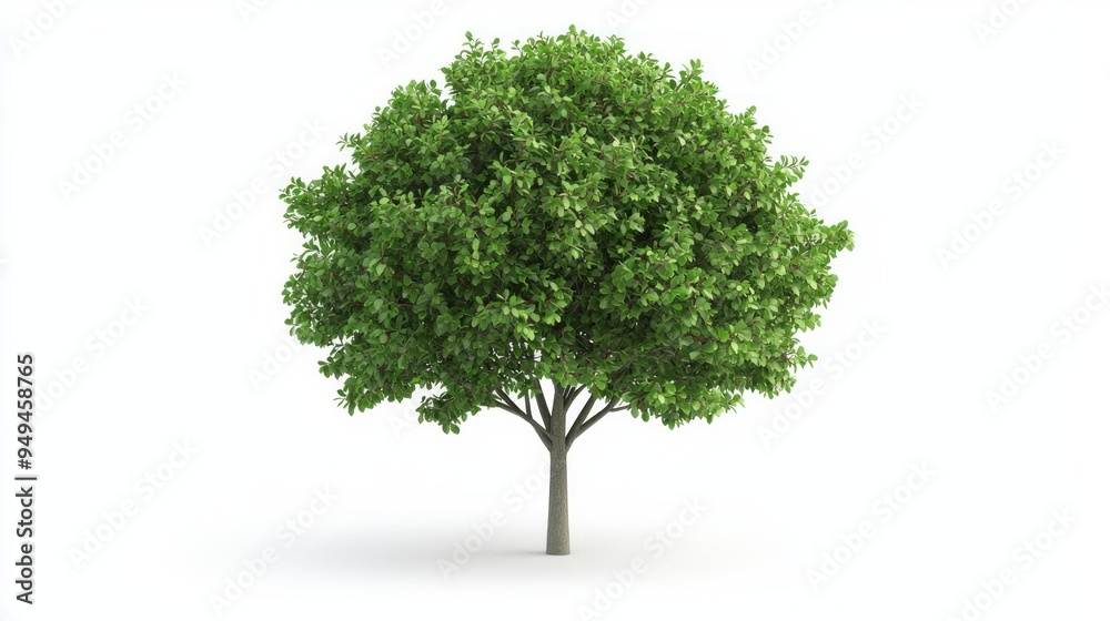 Trees isolated on white background, tropical trees isolated used for design, advertising and architecture Trees isolated on white background, tropical trees isolated used for design, advertising and architecture