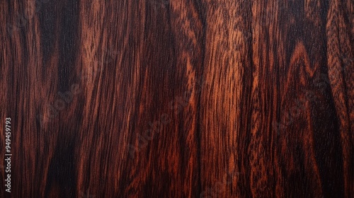 Dark mahogany wood with a glossy sheen 