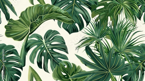 Tropical Leaves Pattern
