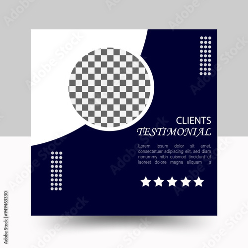 Corporate testimonial design business template