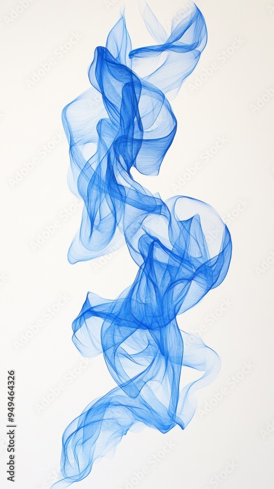 A flowing abstract design featuring translucent blue shapes on a white background. A flowing abstract design featuring translucent blue shapes on a white background.