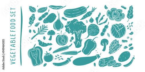 Hand Drawn Assorted Vegetab...