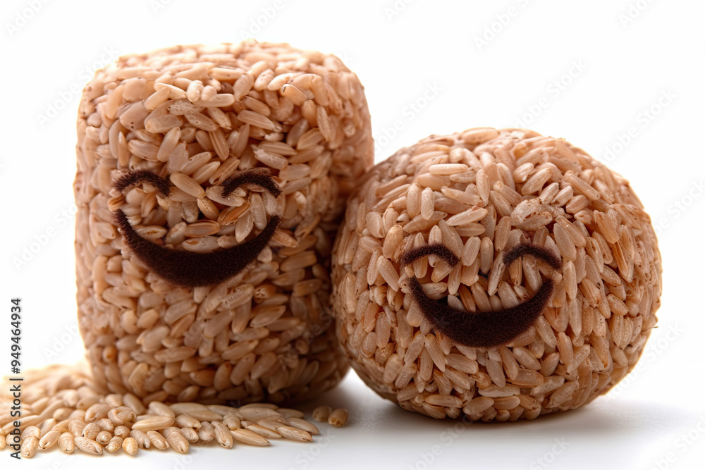 Smiling 3D Brown Rice Character Whole Grain Giving Thumbs Up Fun and Healthy Food Cartoon Illustration Cheerful Mascot for Nutrition Smiling 3D Brown Rice Character Whole Grain Giving Thumbs Up Fun and Healthy Food Cartoon Illustration Cheerful Mascot for Nutrition