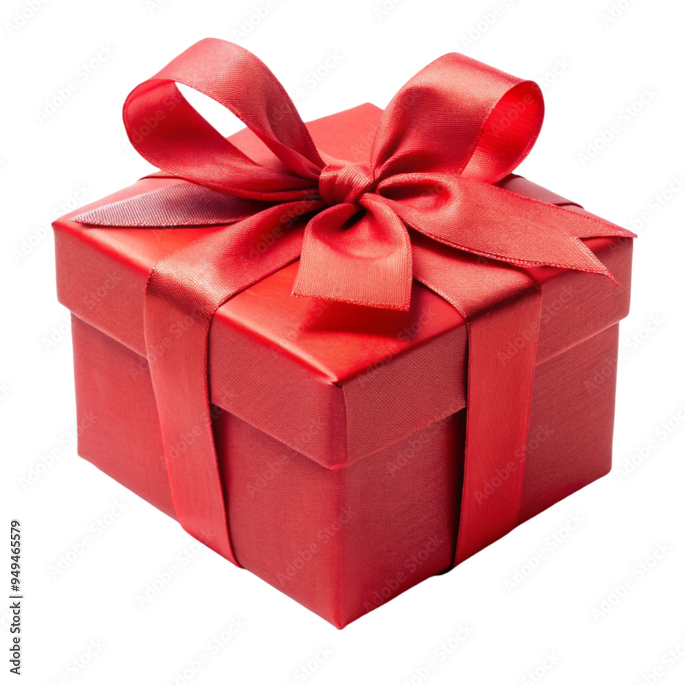 red gift box wrapped in red ribbon isolated on transparent background red gift box wrapped in red ribbon isolated on transparent background