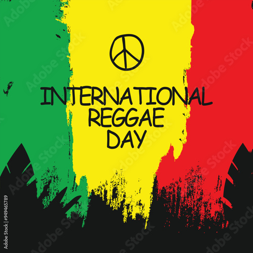 international reggae day slogan, typography graphic design, vektor illustration, for t-shirt, background, web background, poster and more.