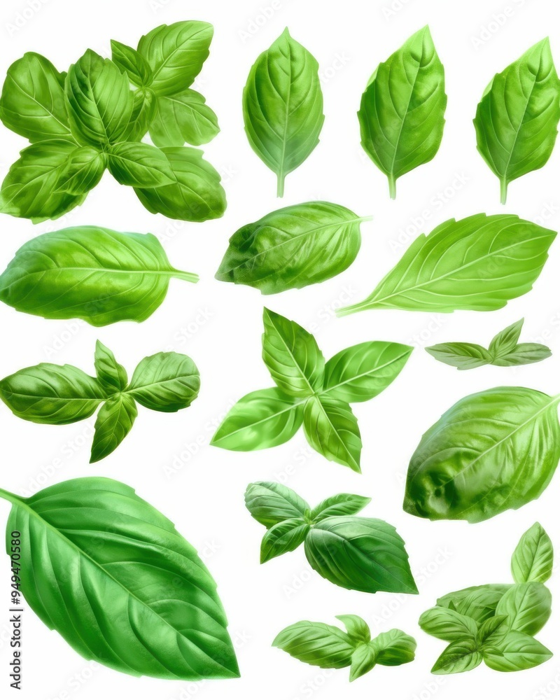 Isolated white background image of fresh a herb, a popular spice used in cooking, aromatic and healthy. Isolated white background image of fresh a herb, a popular spice used in cooking, aromatic and healthy.