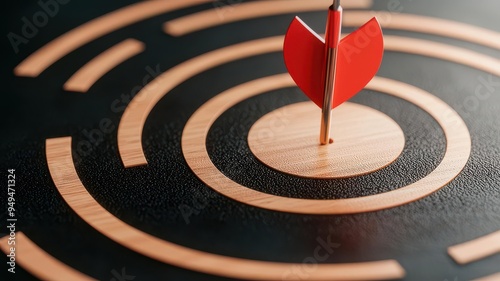 Corporate strategy, key performance indicators, goal alignment, 3D illustration