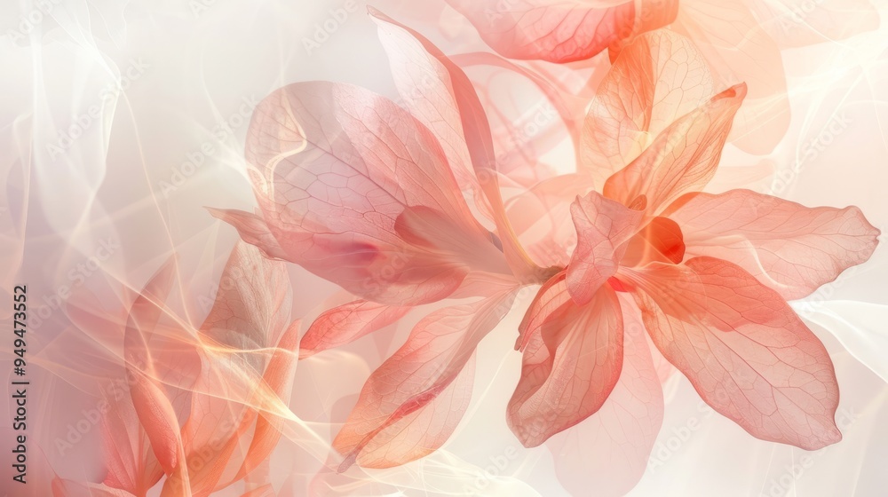 A soft, minimalistic background showcases intricate floral patterns in pastel colors, creating a serene and artistic atmosphere perfect for various projects A soft, minimalistic background showcases intricate floral patterns in pastel colors, creating a serene and artistic atmosphere perfect for various projects