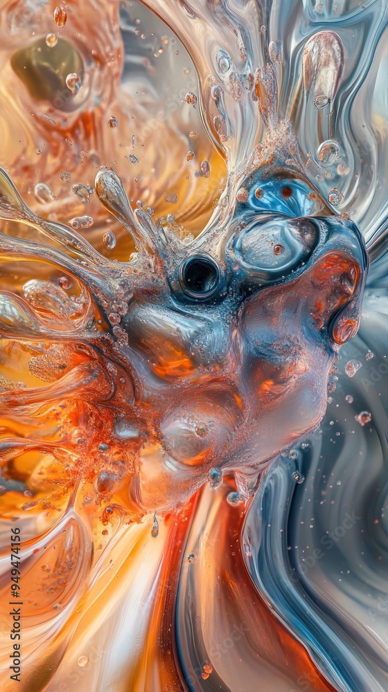 A vibrant abstract composition of swirling colors and textures resembling fluid dynamics. A vibrant abstract composition of swirling colors and textures resembling fluid dynamics.