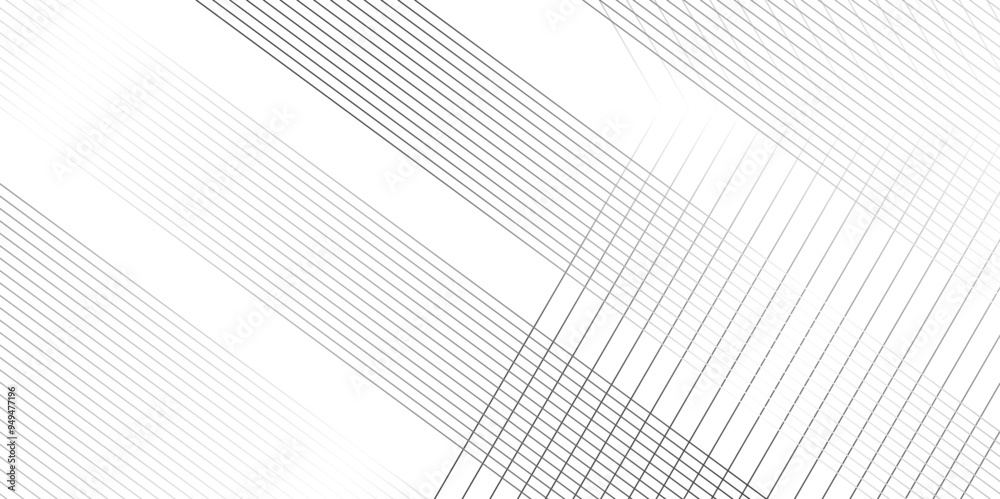 Vector tech Abstract thin black and white gradient silver stripe diagonal line vector carve wave minimal texture. vector illustration monochrome stripe pattern technology web graphic design.