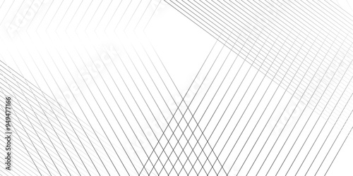 Vector tech Abstract thin black and white gradient silver stripe diagonal line vector carve wave minimal texture. vector illustration monochrome stripe pattern technology web graphic design.