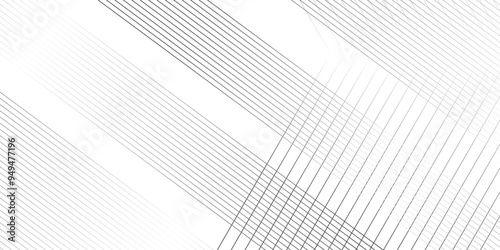 Vector tech Abstract thin black and white gradient silver stripe diagonal line vector carve wave minimal texture. vector illustration monochrome stripe pattern technology web graphic design.