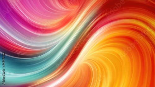 Wallpaper Mural Vibrant and dynamic abstract background in various colors Torontodigital.ca