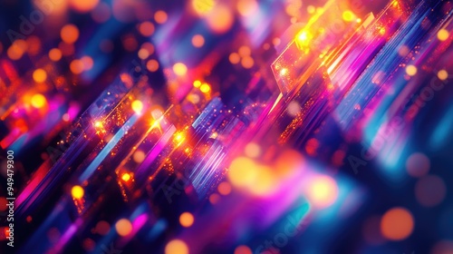 Stunning abstract design featuring festive illumination