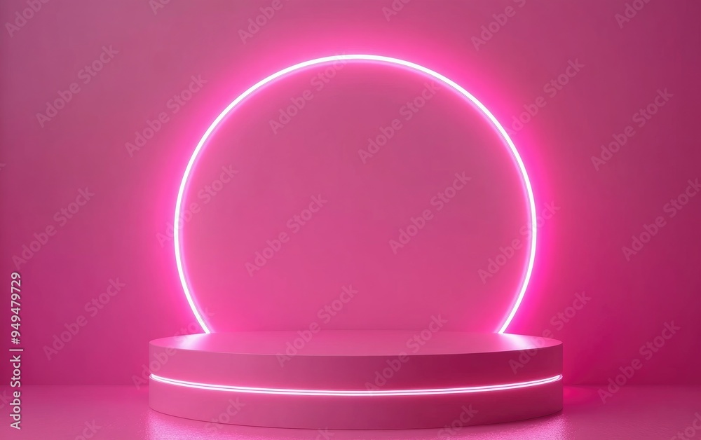 Abstract pink podium shelf for product display 3D rendering background Abstract pink podium shelf for product display 3D rendering background