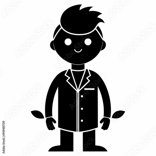 Biologist Black silhouette