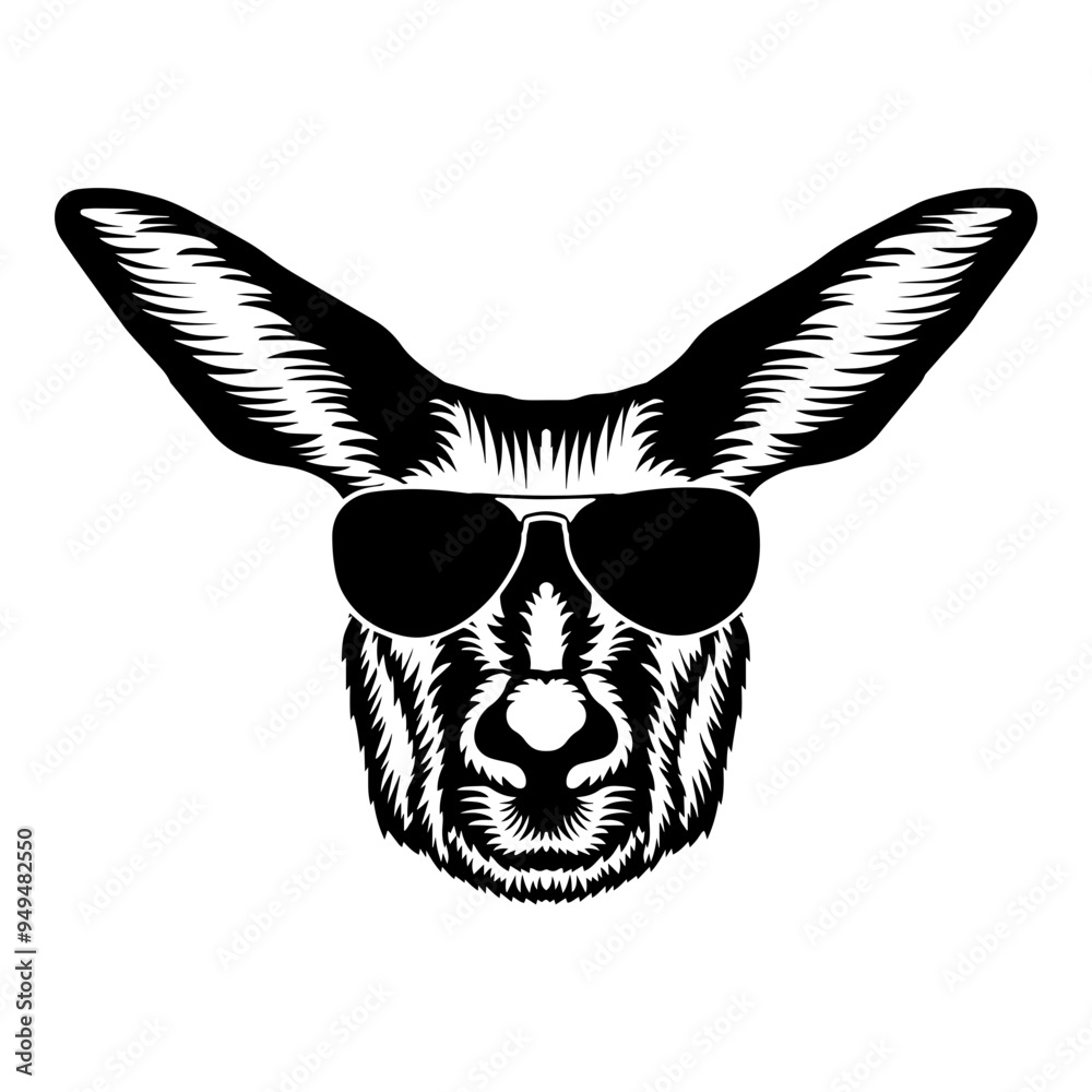 Kangaroo In Sunglasses Kangaroo In Sunglasses
