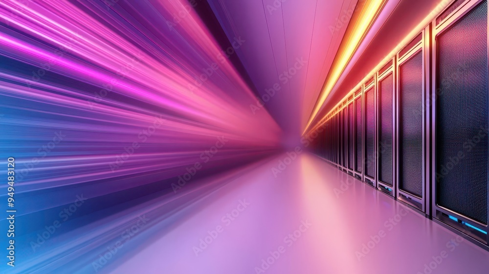 Virtual desktop infrastructure concept with floating screens ...
