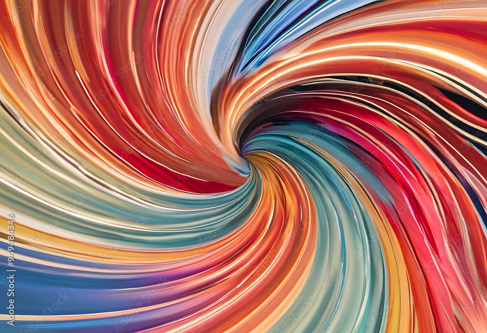 Obraz premium Background image featuring deliberately created colorful circular lines arranged in a visually stunning pattern.