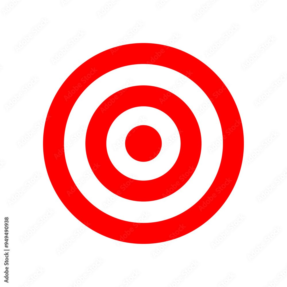 Archery target. Target vector icons, isolated on white background. Targets Red. Archery target business concept, Vector PNG Archery target. Target vector icons, isolated on white background. Targets Red. Archery target business concept, Vector PNG