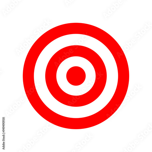 Archery target. Target vector icons, isolated on white background. Targets Red. Archery target business concept, Vector PNG