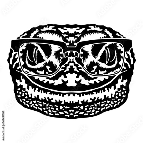 Lizard In Glasses