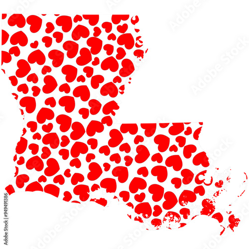 Louisiana Heart Pattern