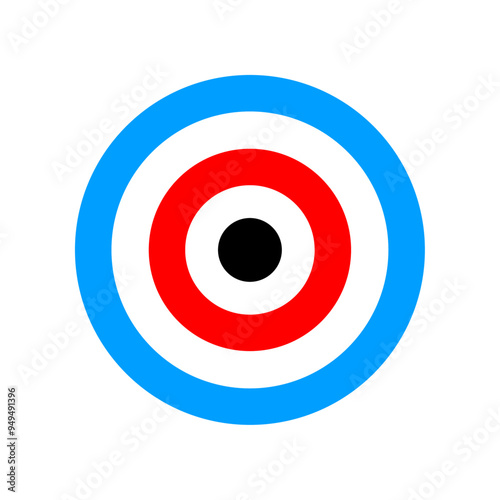 Archery target. Target vector icons, isolated on white background. Targets different shapes and color. Archery target business concept, Vector PNG