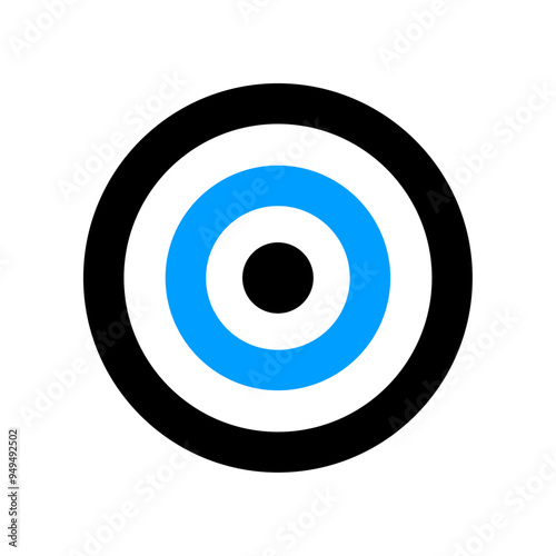 Archery target. Target vector icons, isolated on white background. Targets different shapes and color. Archery target business concept, Vector PNG
