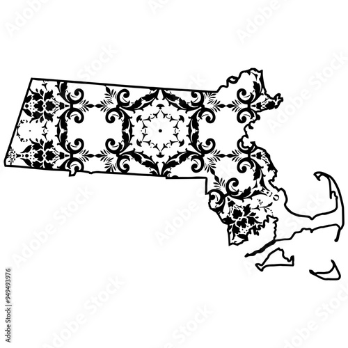 Massachusetts Vintage Pattern