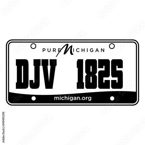 Michigan Licence Plate
