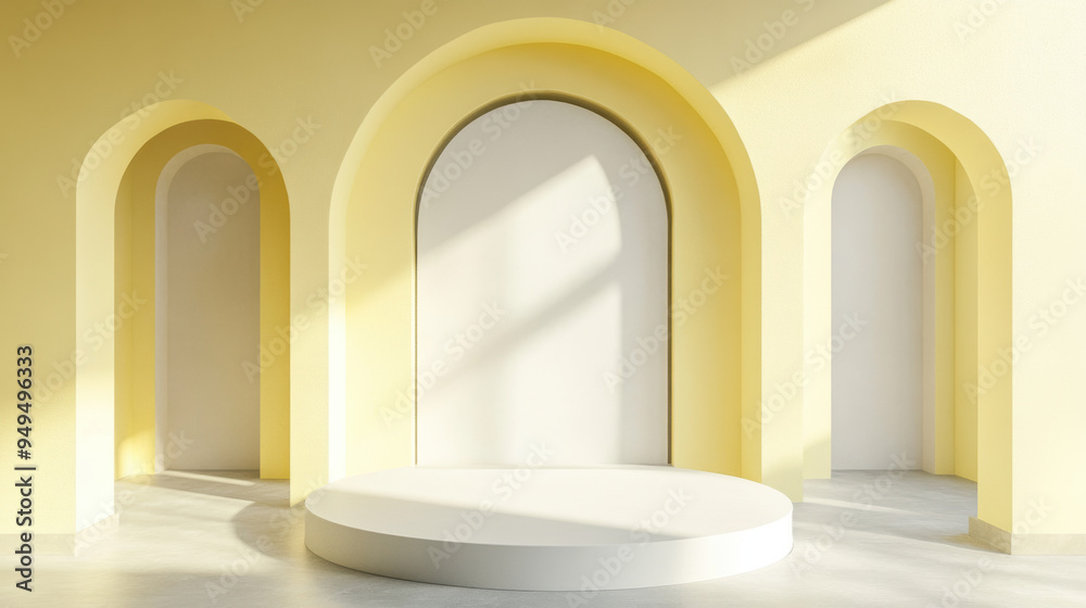 Yellow Arches Background. Yellow Arches Background.