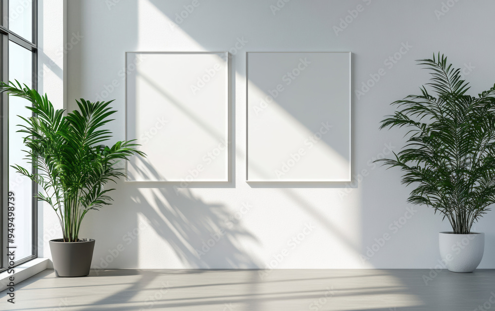 Blank Frames Minimalist Room. Blank Frames Minimalist Room.