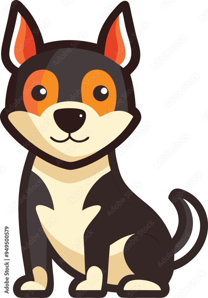 dog sticker victor illustration dog sticker victor illustration
