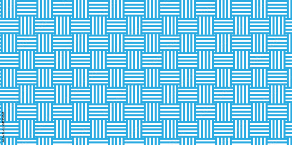 Minimal diamond vector overlapping Pattern geometric square wave line. blue and white seamless tile stripe pattern geometric create retro square line pattern white background. Minimal diamond vector overlapping Pattern geometric square wave line. blue and white seamless tile stripe pattern geometric create retro square line pattern white background.