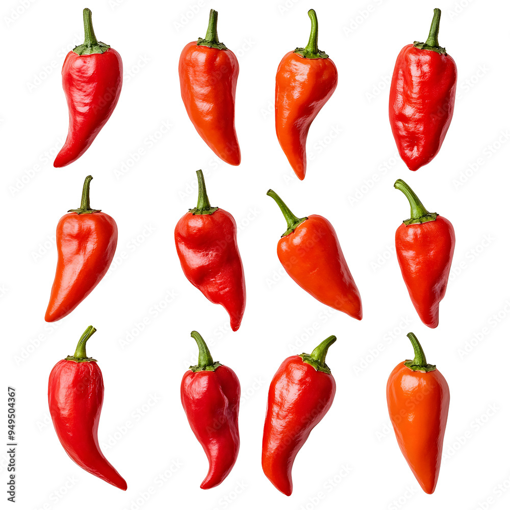 A set of fresh paprikas in vibrant colors, ideal for adding a sweet and mild flavor to dishes.. A set of fresh paprikas in vibrant colors, ideal for adding a sweet and mild flavor to dishes..