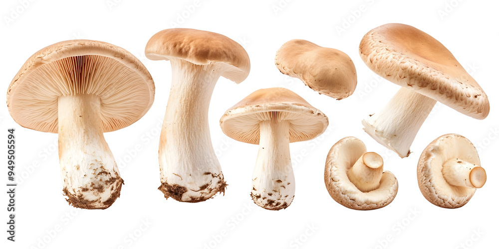 A collection of Champignon mushrooms, highlighting their rich nutrients and versatility in cooking.. A collection of Champignon mushrooms, highlighting their rich nutrients and versatility in cooking..
