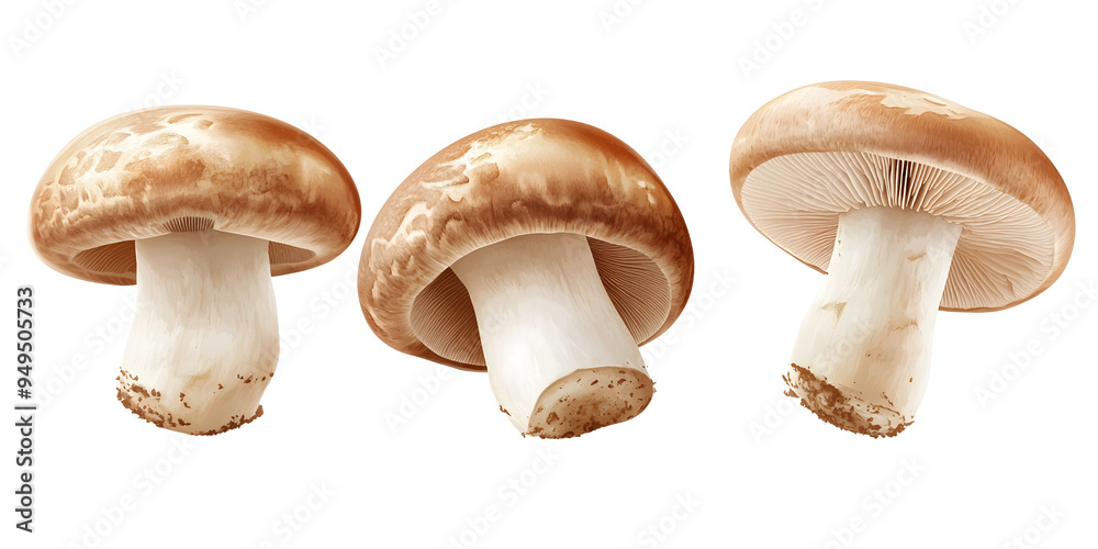 A collection of Champignon mushrooms, highlighting their rich nutrients and versatility in cooking.. A collection of Champignon mushrooms, highlighting their rich nutrients and versatility in cooking..