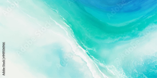 abstract soft blue and green abstract water color ocean wave texture background. Banner Graphic Resource as background for ocean wave and water wave abstract graphics 