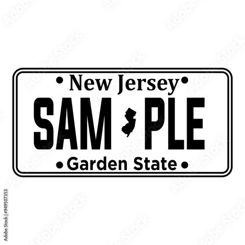New Jersey Licence Plate