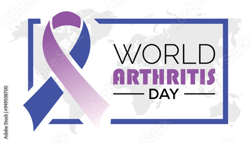World Arthritis Day is observed every year on October. Medical Healthcare Awareness concept. background, placard, banner template Vector illustration design.