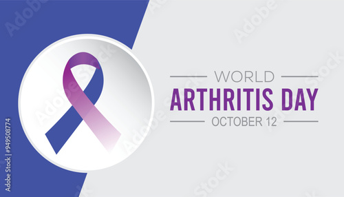 World Arthritis Day is observed every year on October. Medical Healthcare Awareness concept. background, placard, banner template Vector illustration design.