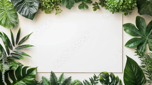 Green Leaves Mockup.