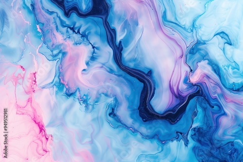 Abstract Swirling Paint Art