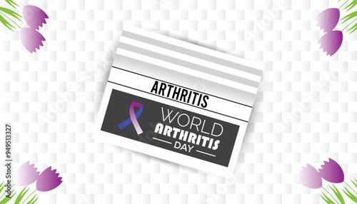 World Arthritis Day is observed every year on October. Medical Healthcare Awareness concept. background, placard, banner template Vector illustration design.