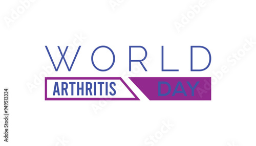World Arthritis Day is observed every year on October. Medical Healthcare Awareness concept. background, placard, banner template Vector illustration design.