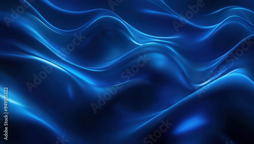 Wallpaper Mural Abstract Blue Waves. Torontodigital.ca